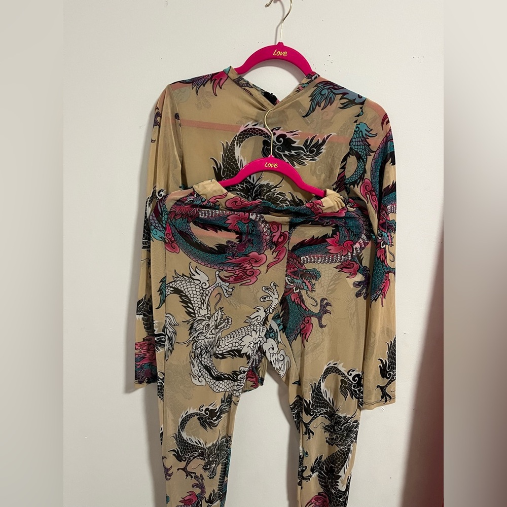 See through 2 pice outfits